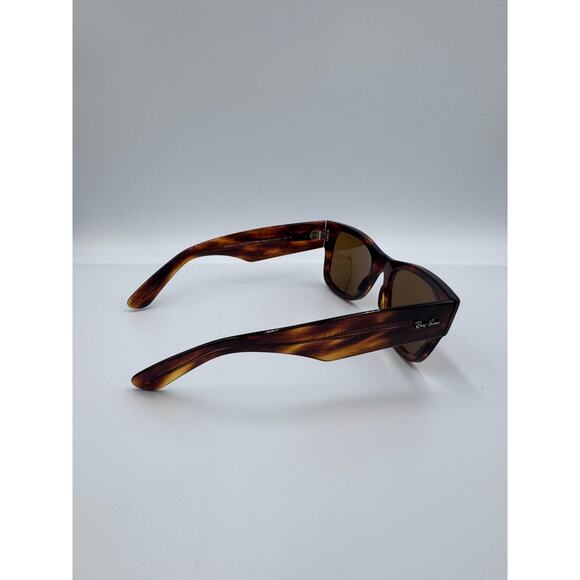 Ray-Ban RB0840S Mega Wayfarer Striped Havana Frame Brown Lens 51mm New main image 9